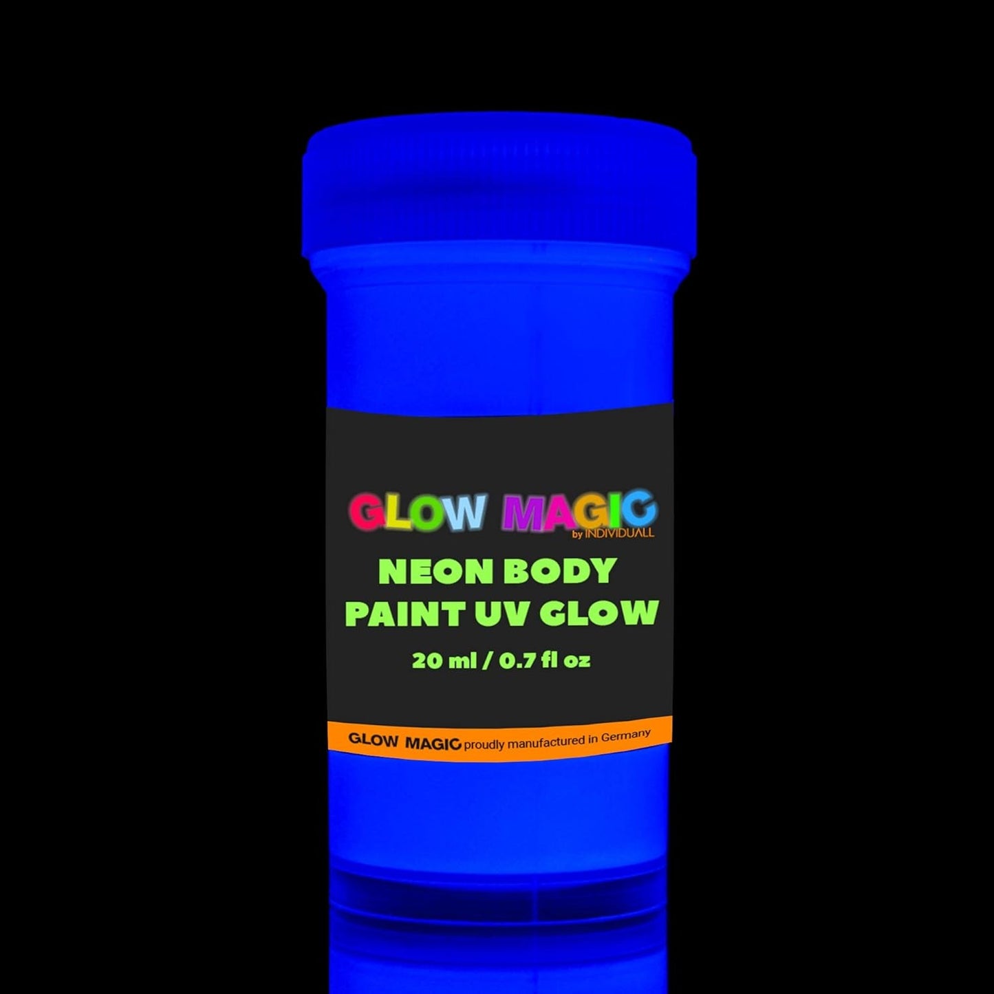Neon Nights Glow In The Dark Body Paint, 8-Pack, Black Light Paints for Body & Face, Party Supplies for Adults & Kids
