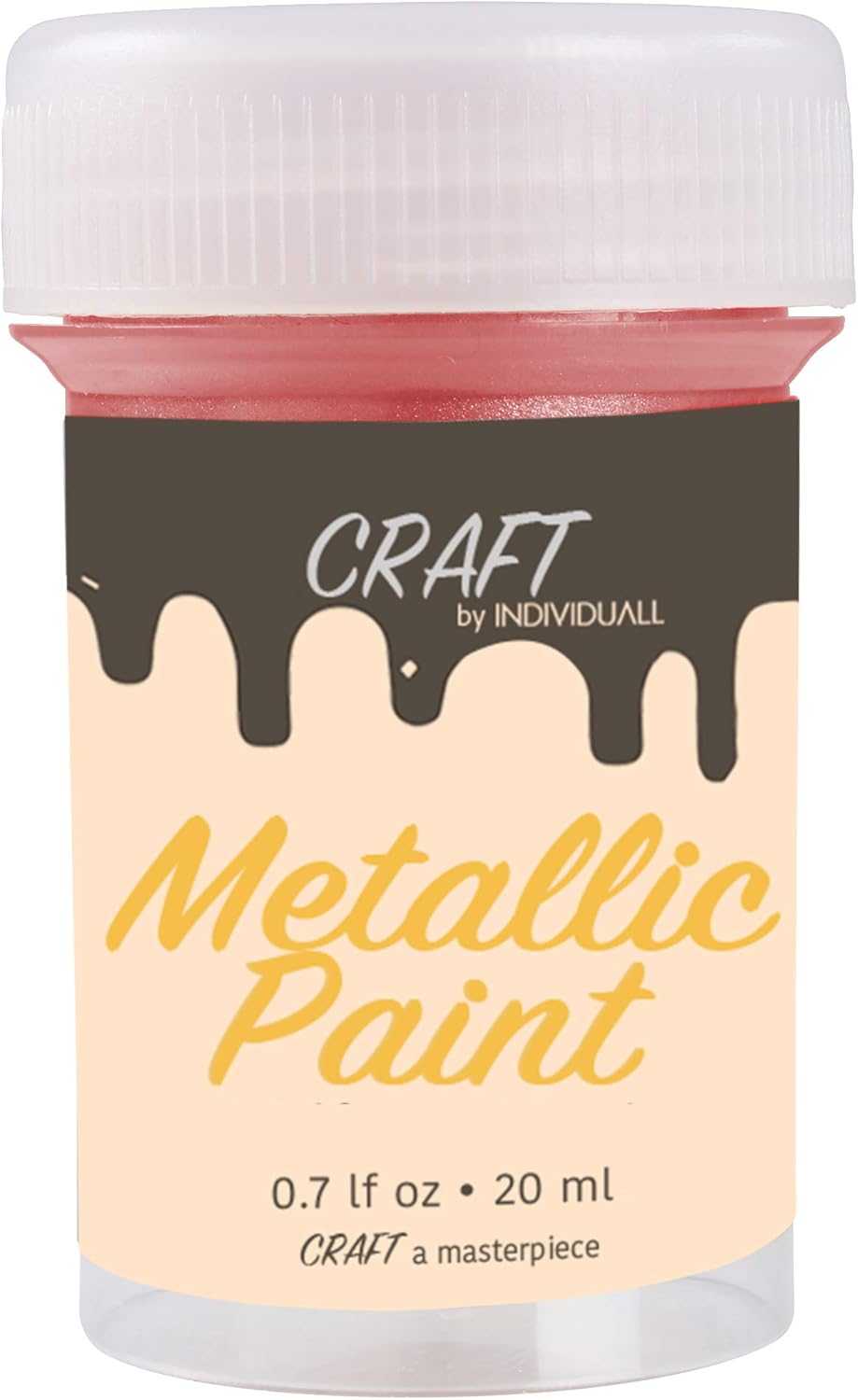 Craft Metallic Paint Set – 8 Colors, Gold, Silver, Bronze, Copper, Premium Acrylic, Shiny Metallic Finish
