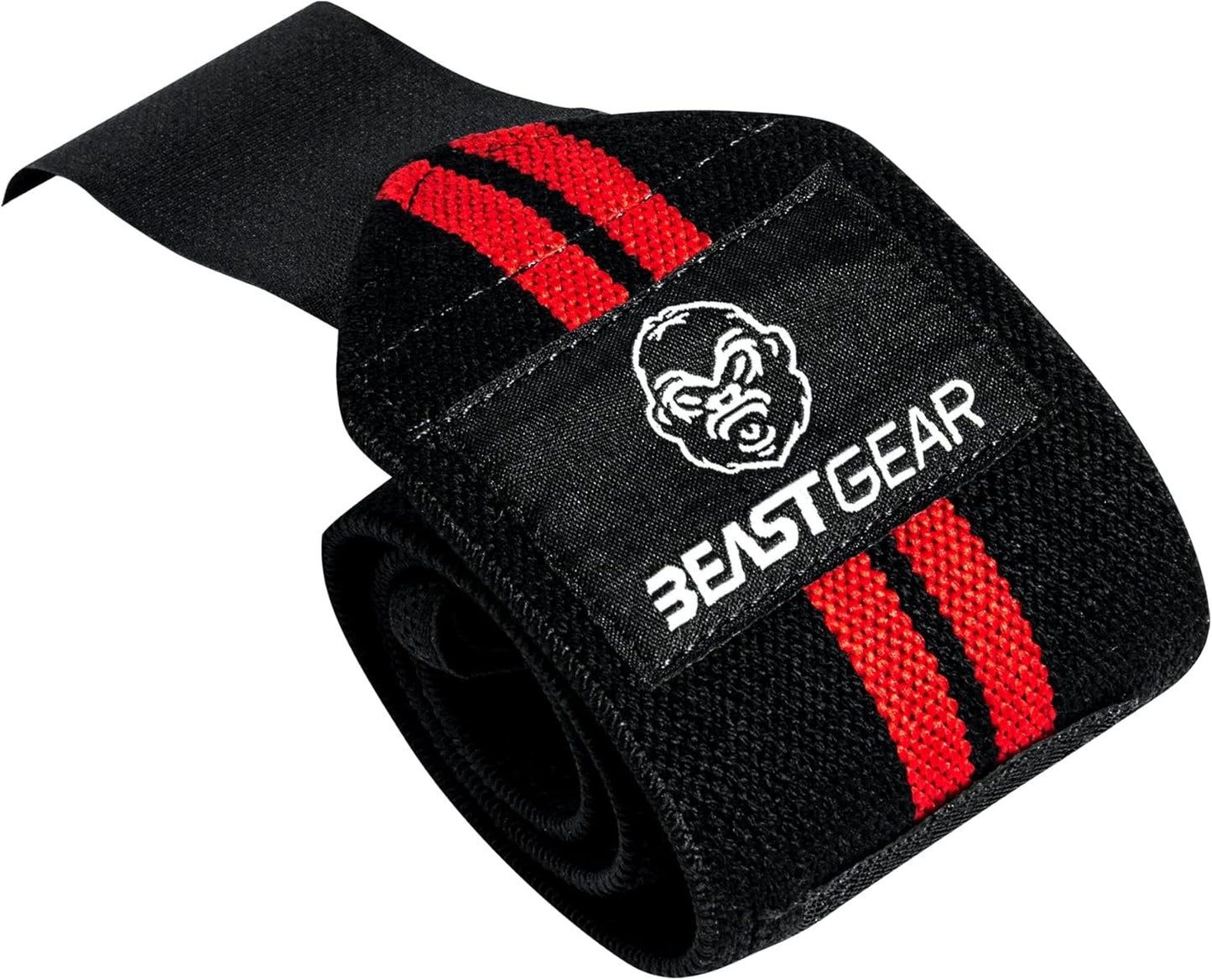 Beast Gear Wrist Wraps for Weightlifting – 20" Wrist Support Straps with Thumb Loop