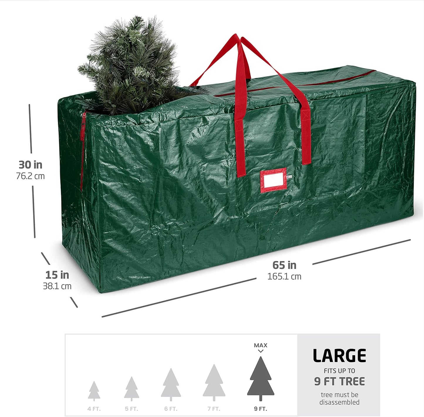 Christmas Tree Storage Bag – For 9-Foot Trees, Durable Waterproof with Carry Handles