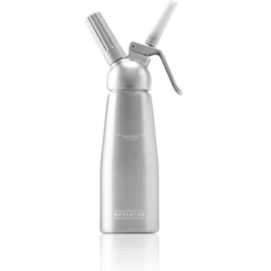 Nuvantee Cream Whipper (1-Pint) – Professional Aluminum Dispenser with 3 Nozzles, Uses N20 Cartridges
