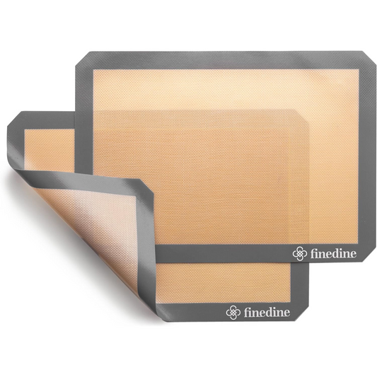 Fine Dine - Silikon-Backmatten-Set grau 