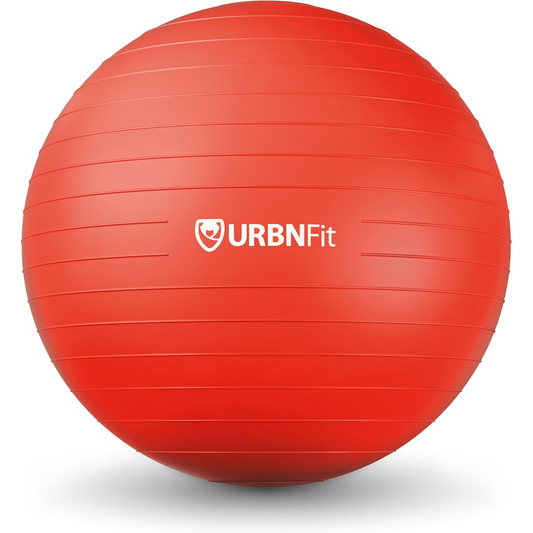 URBNFit Exercise Ball - Anti-Burst Yoga Ball for Fitness, Pregnancy, Stability, with Quick Pump