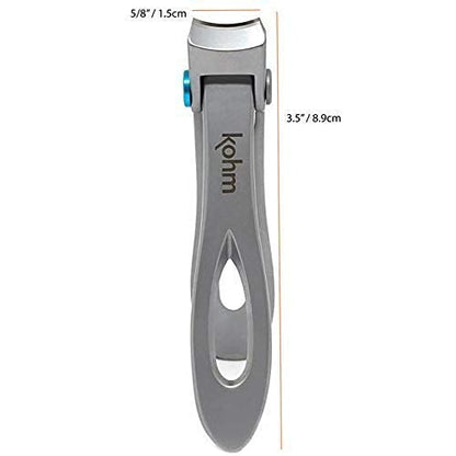 Heavy Duty Nail Clippers for Thick Nails, Professional Fingernail & Toenail Clippers for Men, Women & Seniors, Silver
