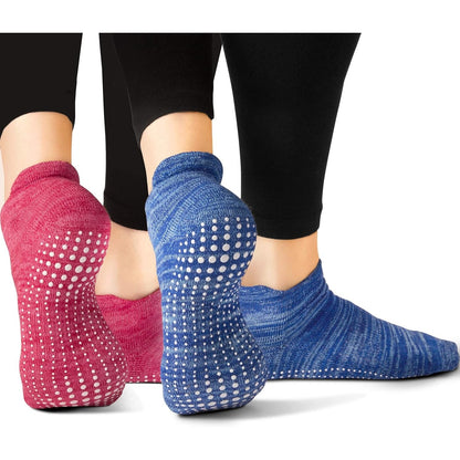 Non-Slip Yoga Grip Socks – Barre, Ballet, Pilates Athletic Socks for Men & Women, S/M