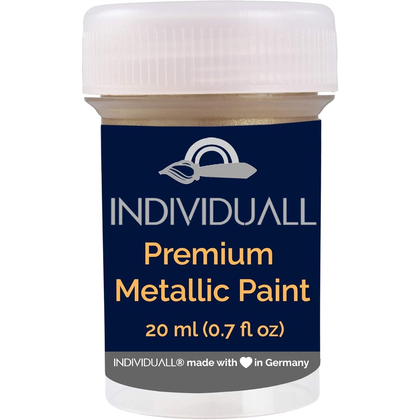 Metallic Acrylic Paint Set - 8-Pack (20mL) for Canvas, Wood & Walls