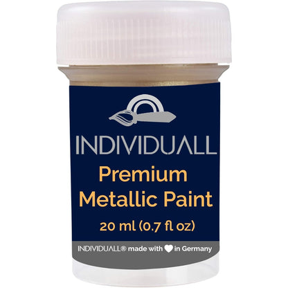 Metallic Acrylic Paint Set - 8-Pack (20mL) for Canvas, Wood & Walls