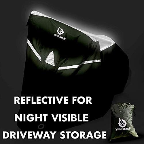 YardStash Bicycle Cover XL - Extra Large for Beach Cruiser, Mountain Bike, Electric Bikes, Kids' Bikes, with Baskets or Racks