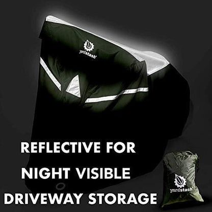 YardStash Bicycle Cover XL - Extra Large for Beach Cruiser, Mountain Bike, Electric Bikes, Kids' Bikes, with Baskets or Racks