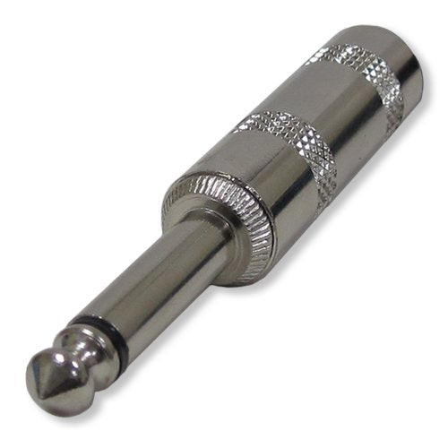 Audio-Lautsprecherkabel 1/4" auf 1/4" – 12 AWG Professionelles Bass-/Gitarren-Lautsprecherkabel für Verstärker – Schwarz, 6 Fuß. 