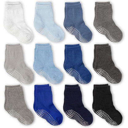 Non-Slip Cotton Sports Socks – Baby Boys & Girls, ABS Warm Cuddly Socks