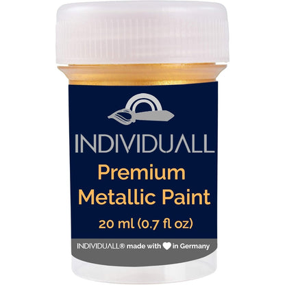 Metallic Acrylic Paint Set - 8-Pack (20mL) for Canvas, Wood & Walls