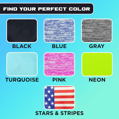 Mobile Phone Sports Armband, Integrated Headphone Holes, Reflective Design, Fits All Phones - Medium, Blue