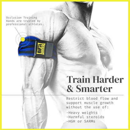 BFR Bands – Blood Flow Restriction Bands for Arms, Legs & Glutes, Quick-Release Elastic Strap
