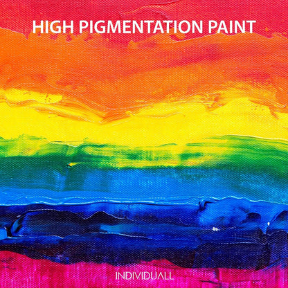 Acrylic Paint Set 8 Colors for Canvas, Rock, Paper & DIY Projects