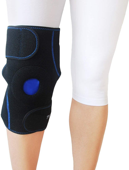 Knee Ice Pack Wrap - Reusable Hot/Cold Gel for Pain, Swelling, Meniscus Tear, Surgery Relief - For Athletes, Elderly & Pregnancy