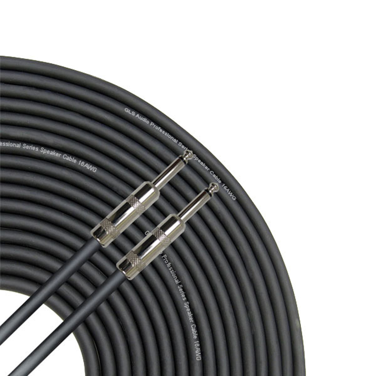 Audio-Lautsprecherkabel 1/4" auf 1/4" – 12 AWG Professionelles Bass-/Gitarren-Lautsprecherkabel für Verstärker – Schwarz, 6 Fuß. 