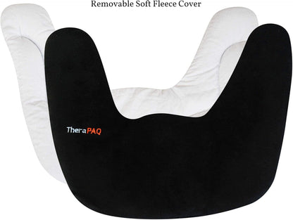 Weighted Heating Pad for Neck and Shoulders – Microwavable Warmer for Headaches and Soreness, Reusable, Black