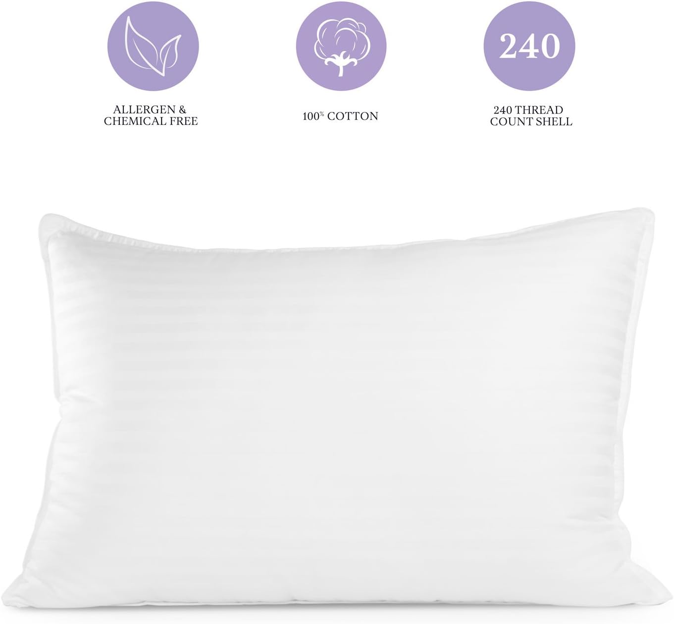 Sleep Restoration Gel Pillow - (2 Pack King) Best Hotel Quality Comfortable and Plush Cooling Gel Fiber Filled Pillow