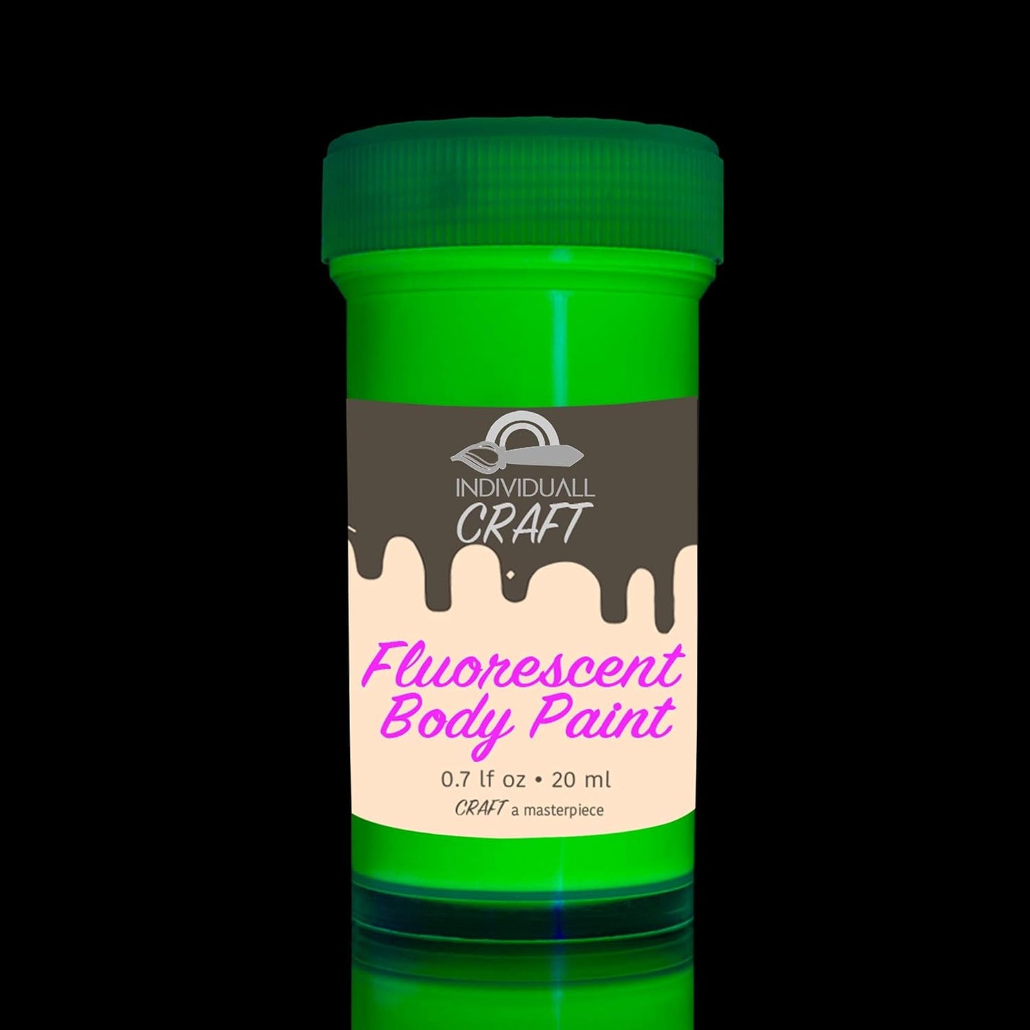 CRAFT Neon Body Paint UV – 8 x 20 ml, Blacklight Neon Face & Body Paint