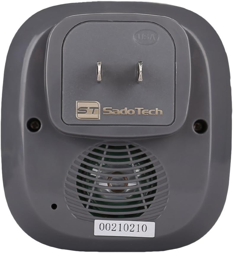 SadoTech Wireless Doorbell - 2 Ringers & 1 Receiver, LED Flash, Battery Operated, Gray