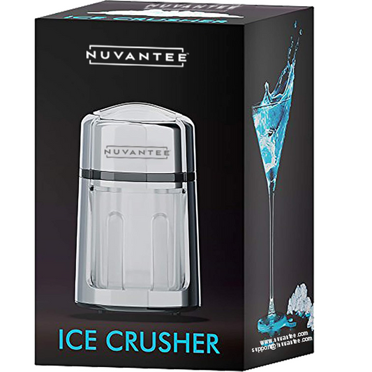 Nuvantee Manual Ice Shaver - Stainless Steel Snow Cone Maker, Non-Slip, BPA Free