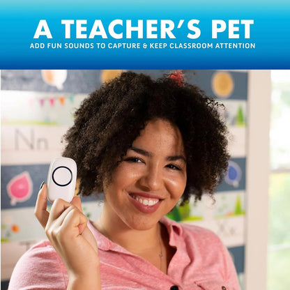 Wireless Doorbells - 1 Ringer & 2 Receivers, Battery Operated, LED Flash, Easy to Use, White