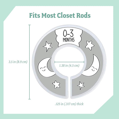 Baby Velvet Baby Hangers with Closet Dividers – Non-Slip Nursery Organizer for Infants