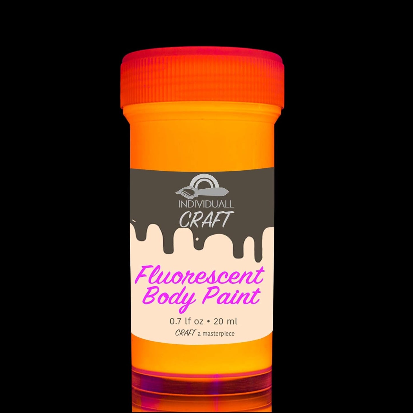 CRAFT Neon Body Paint UV – 8 x 20 ml, Blacklight Neon Face & Body Paint