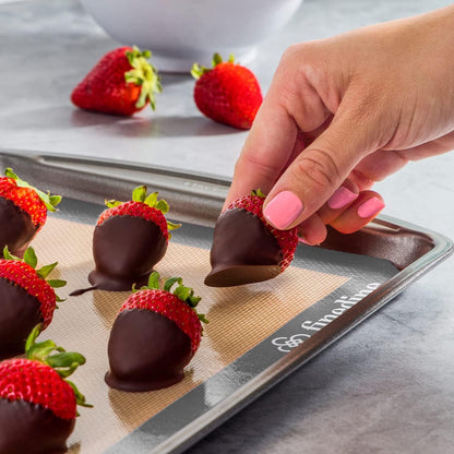 Fine Dine - Silikon-Backmatten-Set grau 