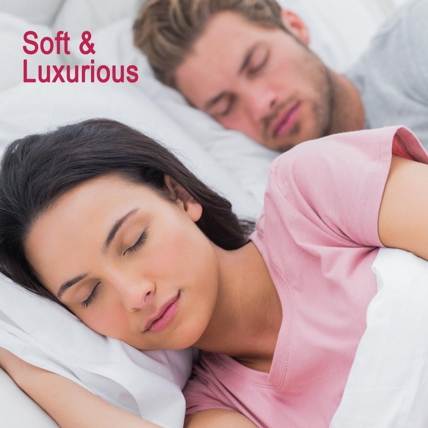 UltraBlock Waterproof Pillow Protector Set - 2 Zippered Covers, Super Soft & Feather Proof (Queen)