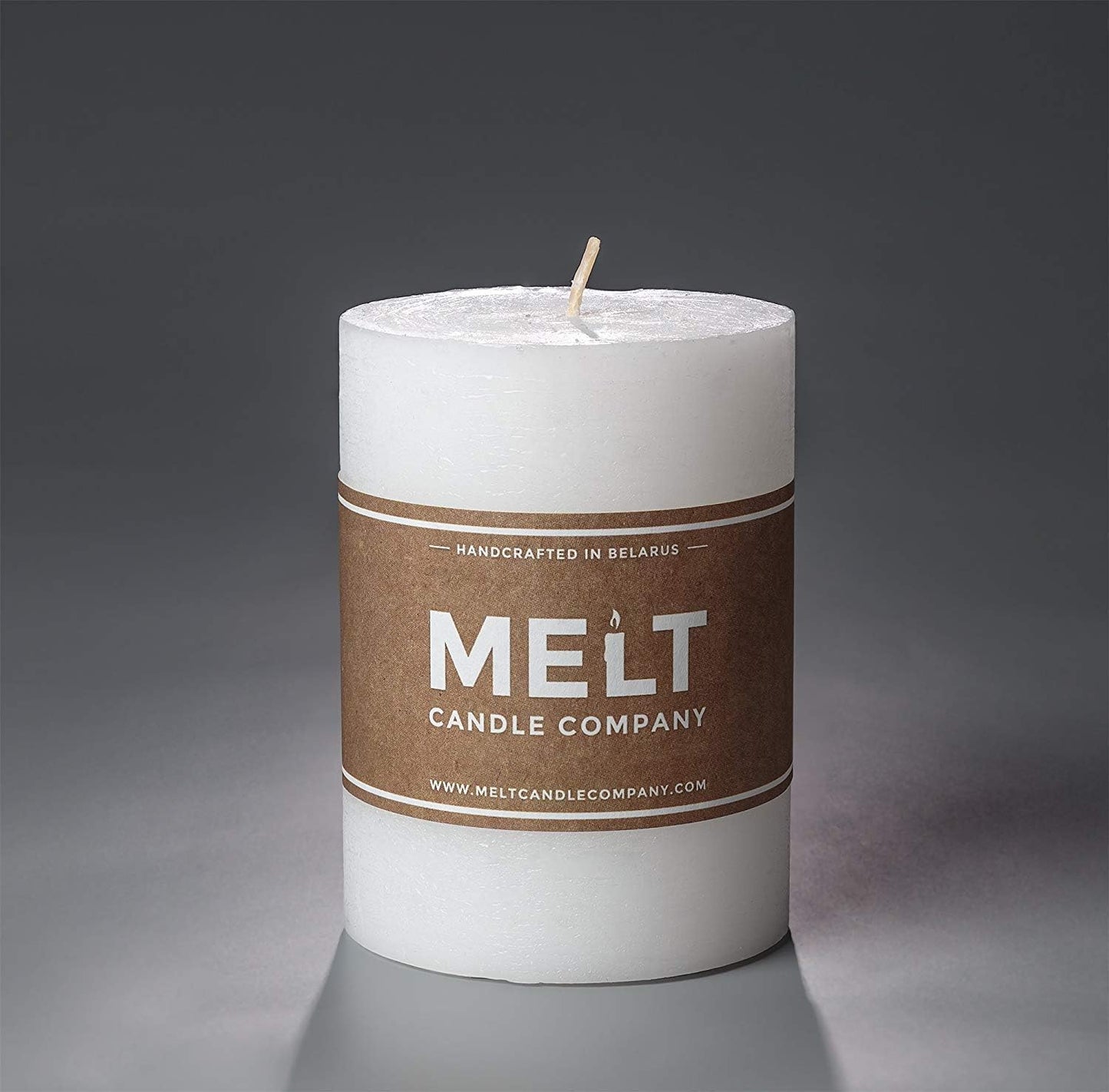 Unscented Candles for Home,Melt Candle Pillar Candles 3 Pack - , Church, Weddings, & More - 3" x 4", White