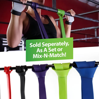 Pull Up Assist Band - Stretch Resistance Band - Mobility Band - Powerlifting Bands - Extra Durable Pull-Up (5 Band Set)