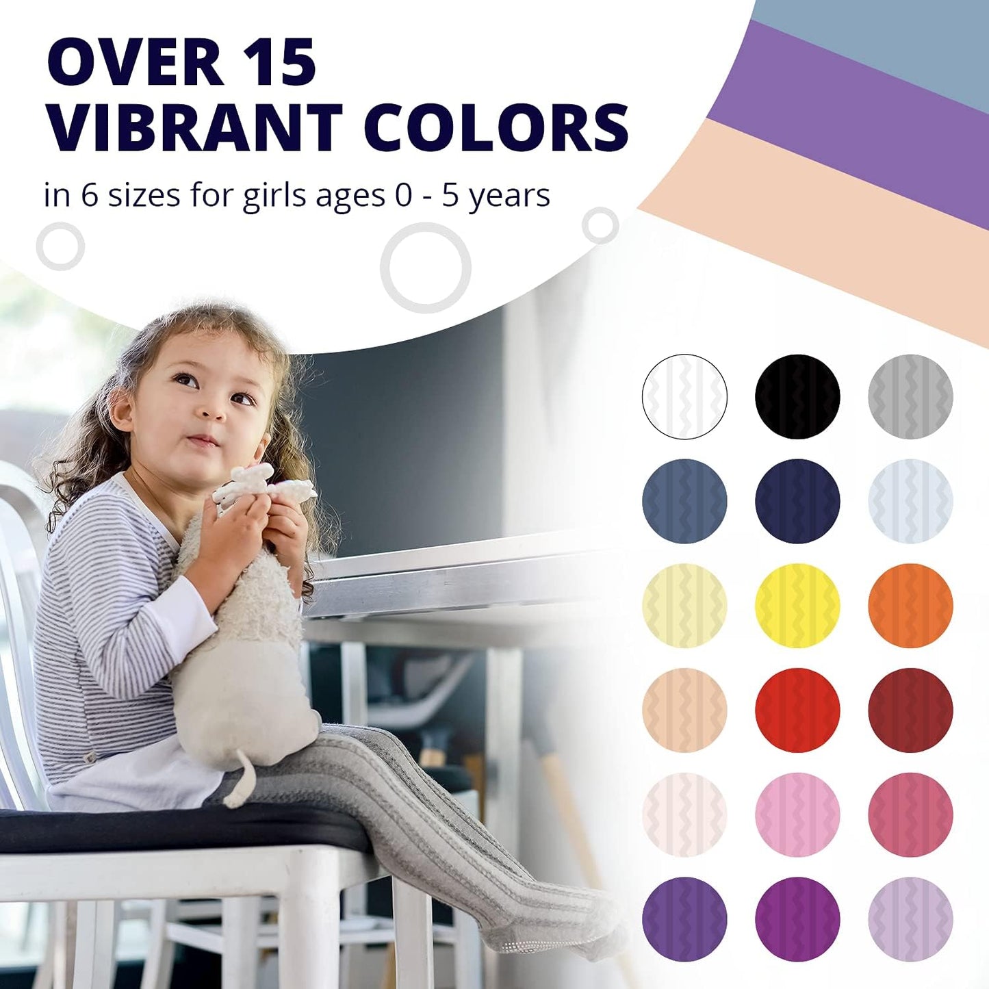 LA ACTIVE Baby Girls Tights - Cozy Cotton Cable Knit, Non-Skid Grip, Warm Winter Tights for Toddler, Infant & Newborn