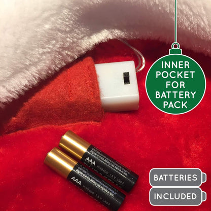 Adults and Kids Novelty Santa Hat with Color-Changing LED