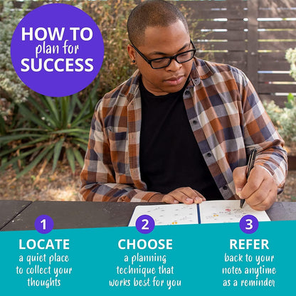 Simple Elephant 2024 Undated Planner - Monthly, Weekly, Daily, Leather Agenda, No Bleed Pages Lilac