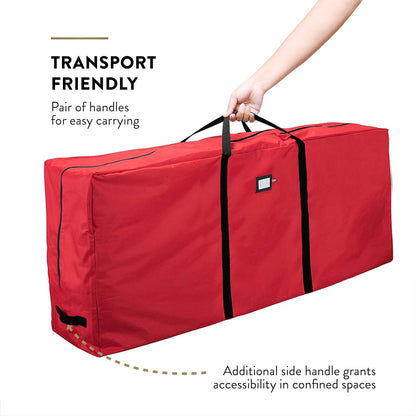 Jumbo Christmas Tree Storage Bag – Fits Up to 9ft Trees, Tear-Proof Oxford, Dual Zipper, 5-Year Warranty