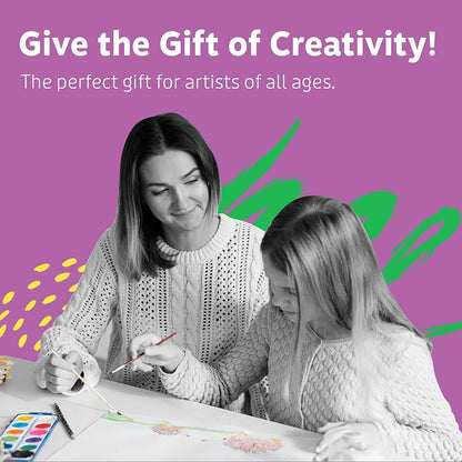 Artlicious Paint Brushes - Acrylic & Detail Brushes for Kids Rock & Miniature Painting 10/15 Pack