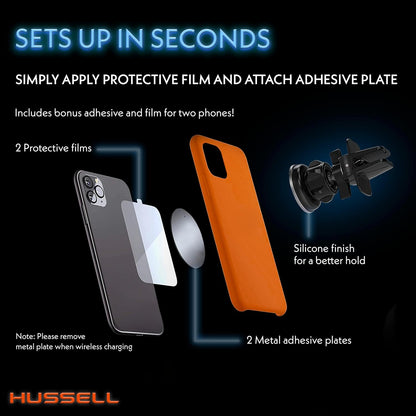 Magnetic Phone Car Mount, 360° Adjustable Air Vent Holder, Universal Magnet for iPhone, Galaxy, LG, Huawei