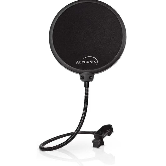 Pop Filter for Mic - 6-inch Diameter, Dual Layered Microphone Pop Screen for Studio Recording, Podcasts and Streaming