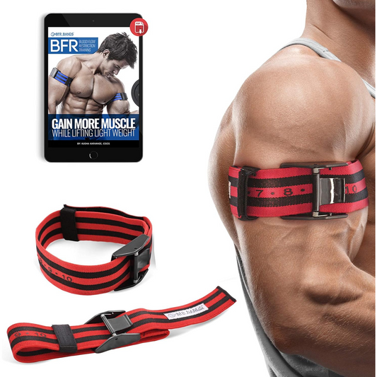 BFR Bands – Occlusion Training Resistance Bands for Gym & Weight Lifting, Increase Muscle Mass
