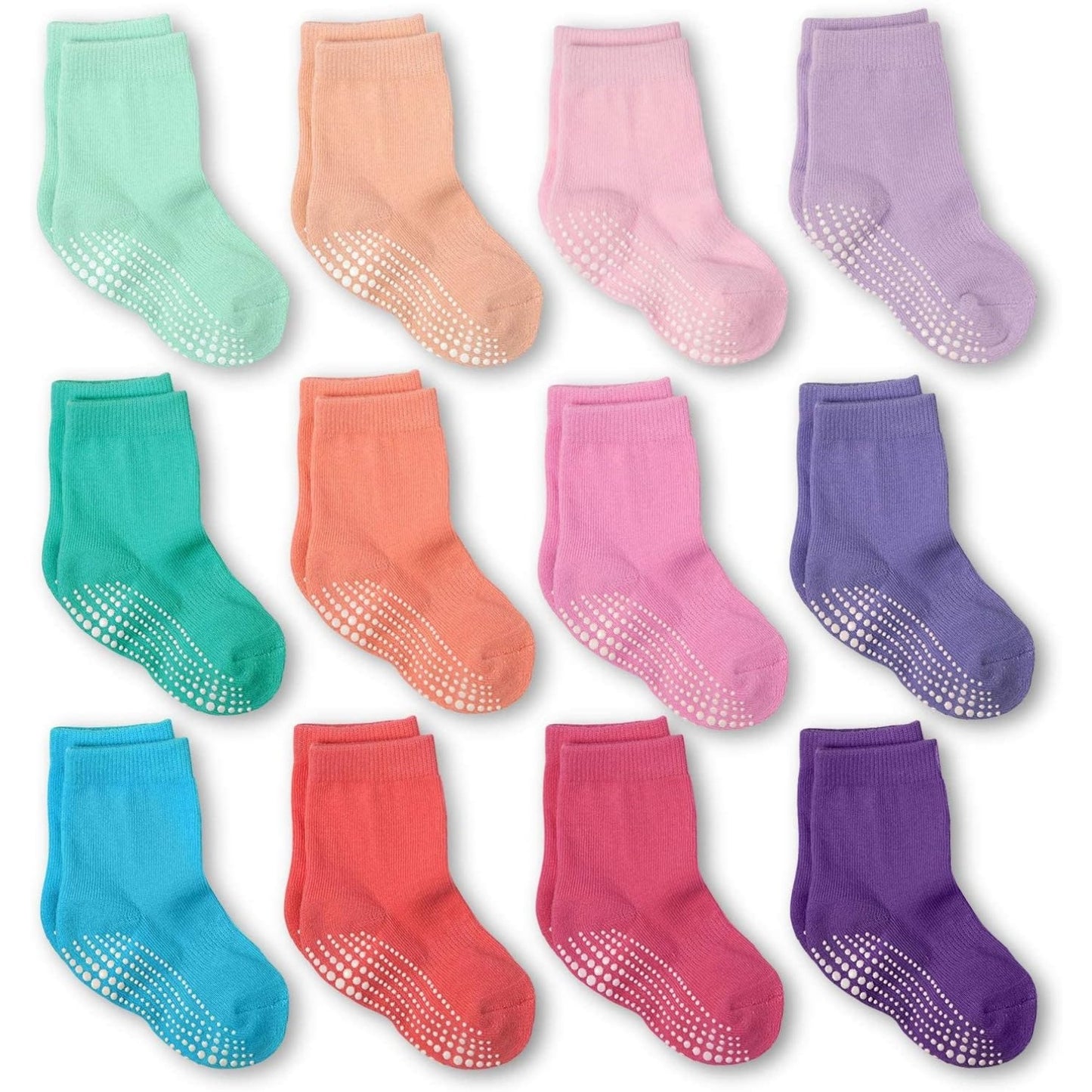 Non-Slip Cotton Sports Socks – Baby Boys & Girls, ABS Warm Cuddly Socks