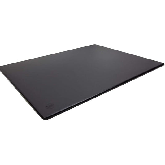 Thirteen Chefs Plastic Cutting Board - 24 x 18 x 0.5", Black, Non-Slip, Dishwasher Safe