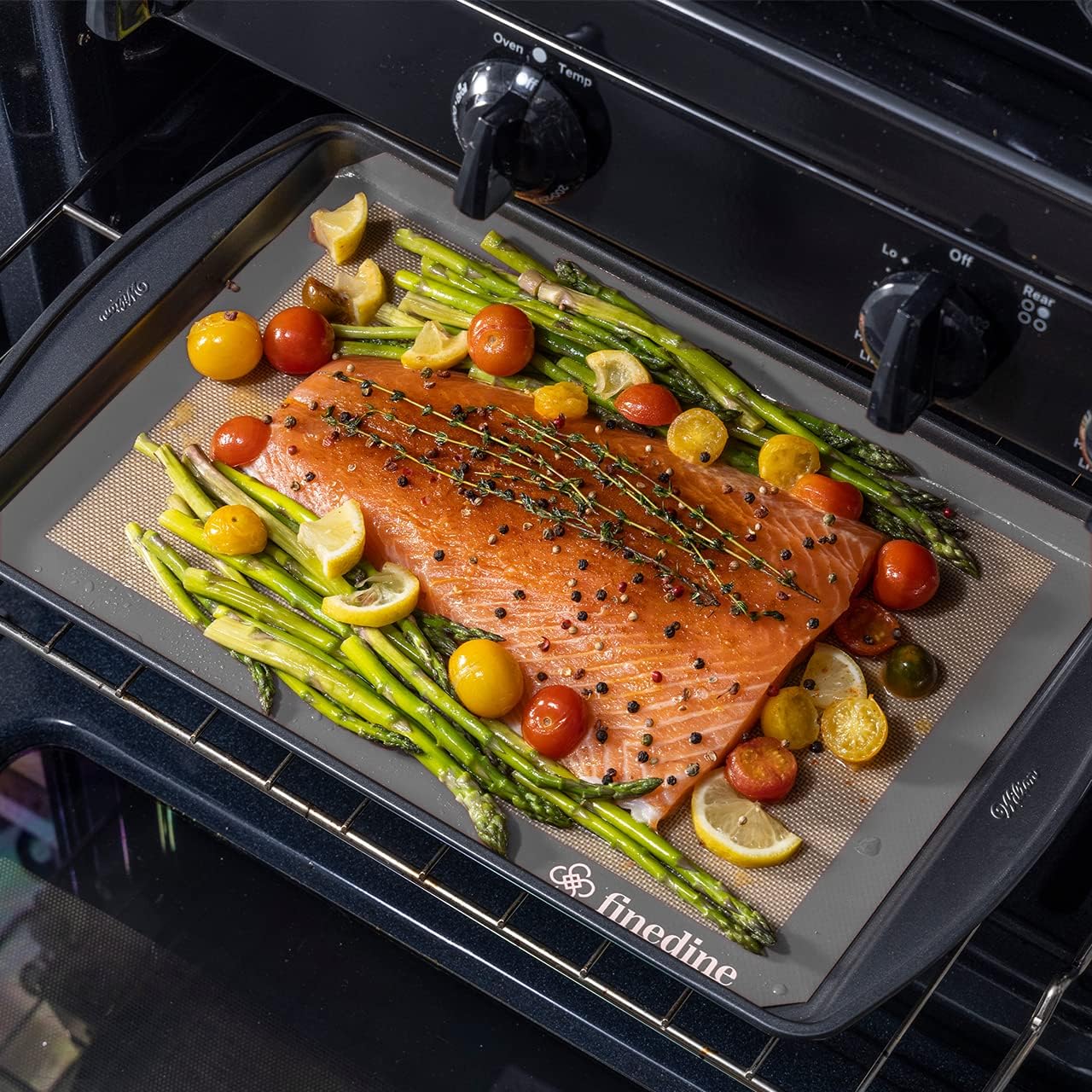 Fine Dine - Silikon-Backmatten-Set grau 