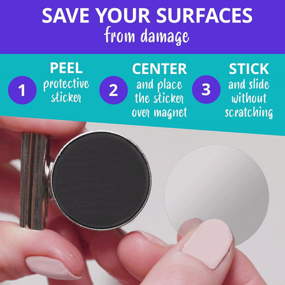 Papercode Magnetic Clips for Whiteboards & Fridges – 12-Pack Scratch-Free Heavy-Duty Clips, Free Notepad