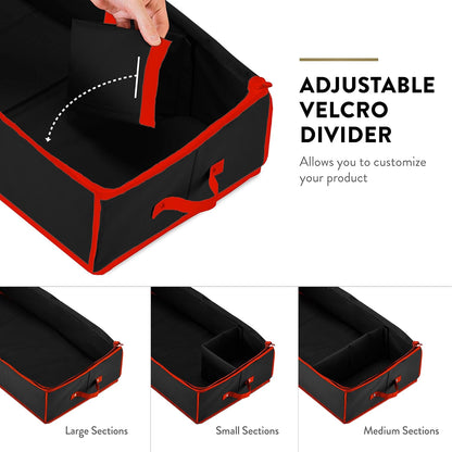 Zober Gift Wrap Organizer - Fits 18-20 Rolls, Tear-Proof Storage (40" Length)