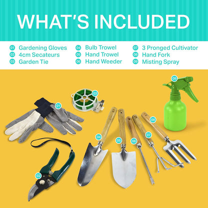 Plant Theatre Gardening Tool Bag - Oxford, Waterproof, Included Tools