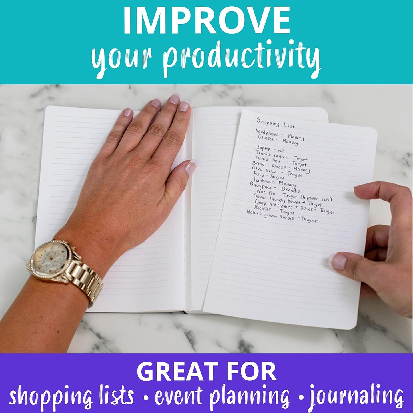 Papercode Lined Journal (2-Pack) – Luxury Soft Cover Notebooks, 130 Pages Each, Gray