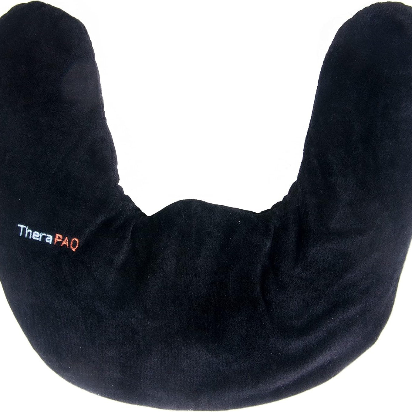 Weighted Heating Pad for Neck and Shoulders – Microwavable Warmer for Headaches and Soreness, Reusable, Black