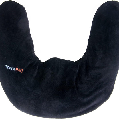 Weighted Heating Pad for Neck and Shoulders – Microwavable Warmer for Headaches and Soreness, Reusable, Black